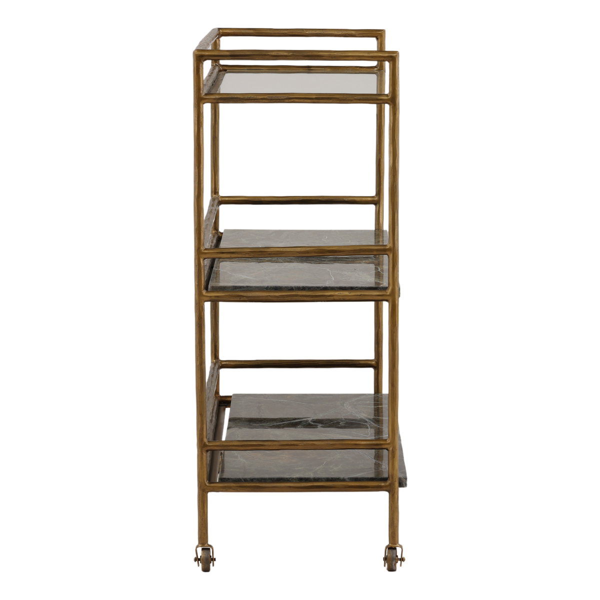 Loxley Bar Cart Brown, Bar Carts & Cabinet by Dovetail, 36" width x 39" height x 15" depth View 3