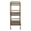 Loxley Bar Cart Brown, Bar Carts & Cabinet by Dovetail, 36" width x 39" height x 15" depth thumbnail 3