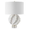 Saylor White Table Lamp, by Uttermost, 19" width x 27.5" height x 19" depth thumbnail 5