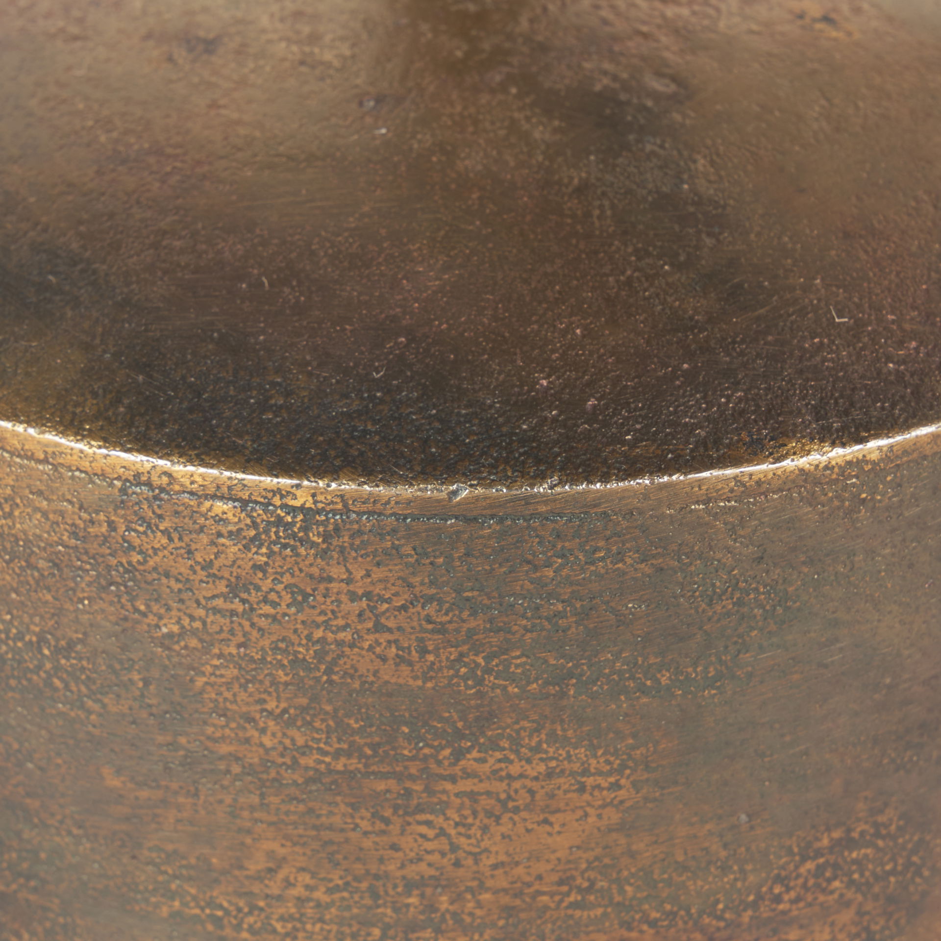 Quincy Large Gold Metal Decorative Bell Object, Decorative Object by Mercana, 7" length x 7" width x 7.75" height View 10