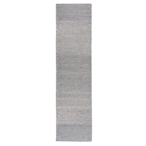 Provence Geometric Hand-Woven Wool Dark Blue/Ivory Area Rug