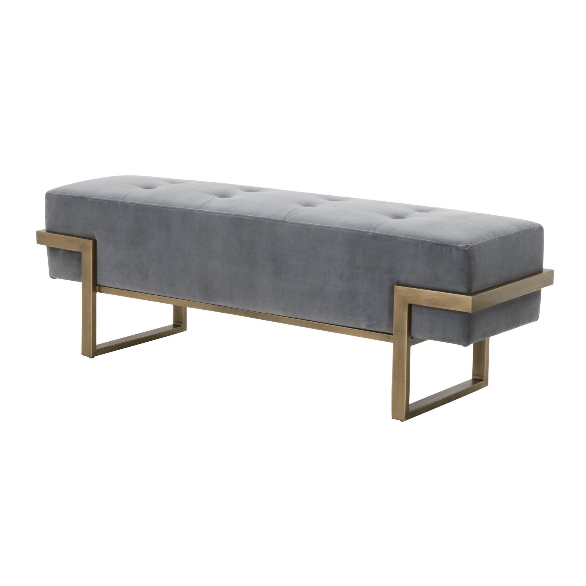 Fiona Upholstered Bench, Ottoman by Essentials for Living, 55.5" width x 18.5" height x 16.25" depth View 2
