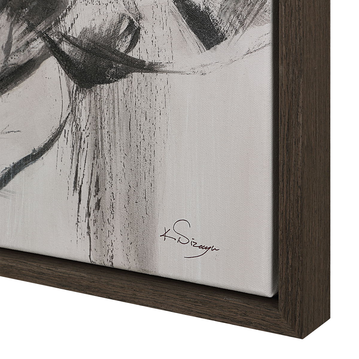 Evelyne, Painting by Renwil, 48" height x 2" depth View 5