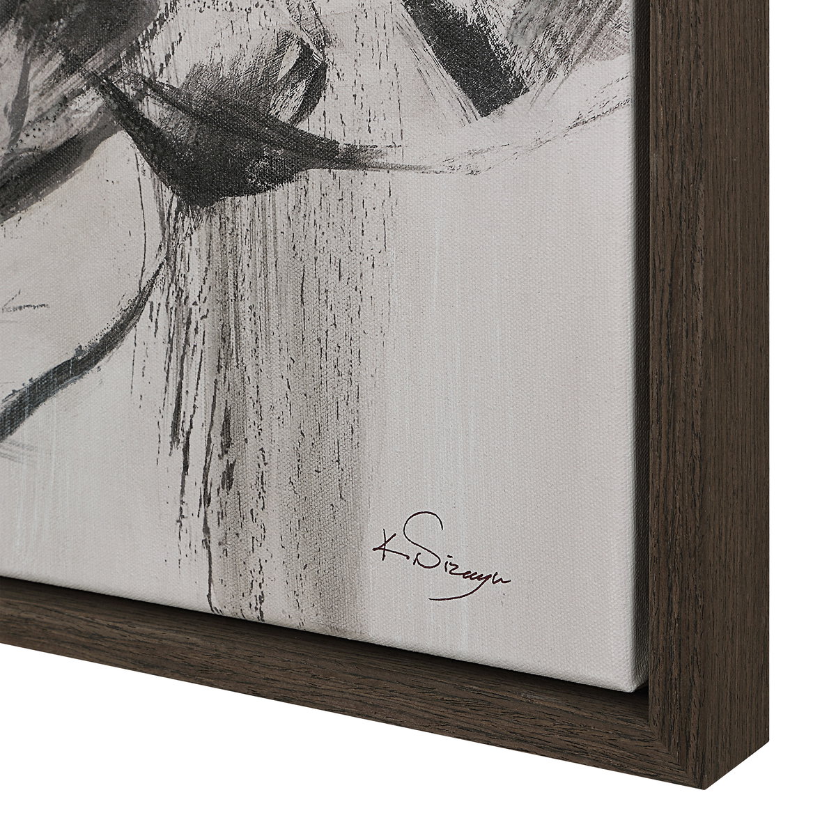 Evelyne, Painting by Renwil, 48" height x 2" depth View 5