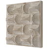 Pickford Wood Wall Decor Natural, Sculptural Wall Art by Uttermost, 20.12" width x 20.12" height x 4.5" depth thumbnail 5