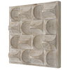 Pickford Wood Wall Decor Natural, by Uttermost, 1'8.12" width x 1'8.12" height x 4.5" depth thumbnail 5