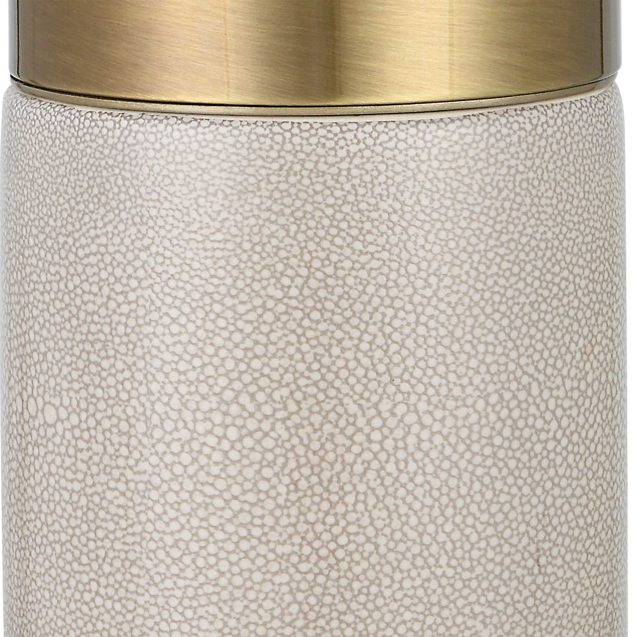 Adelia Ivory & Brass Table Lamp, by Uttermost, 17" width x 30.5" height x 17" depth View 7