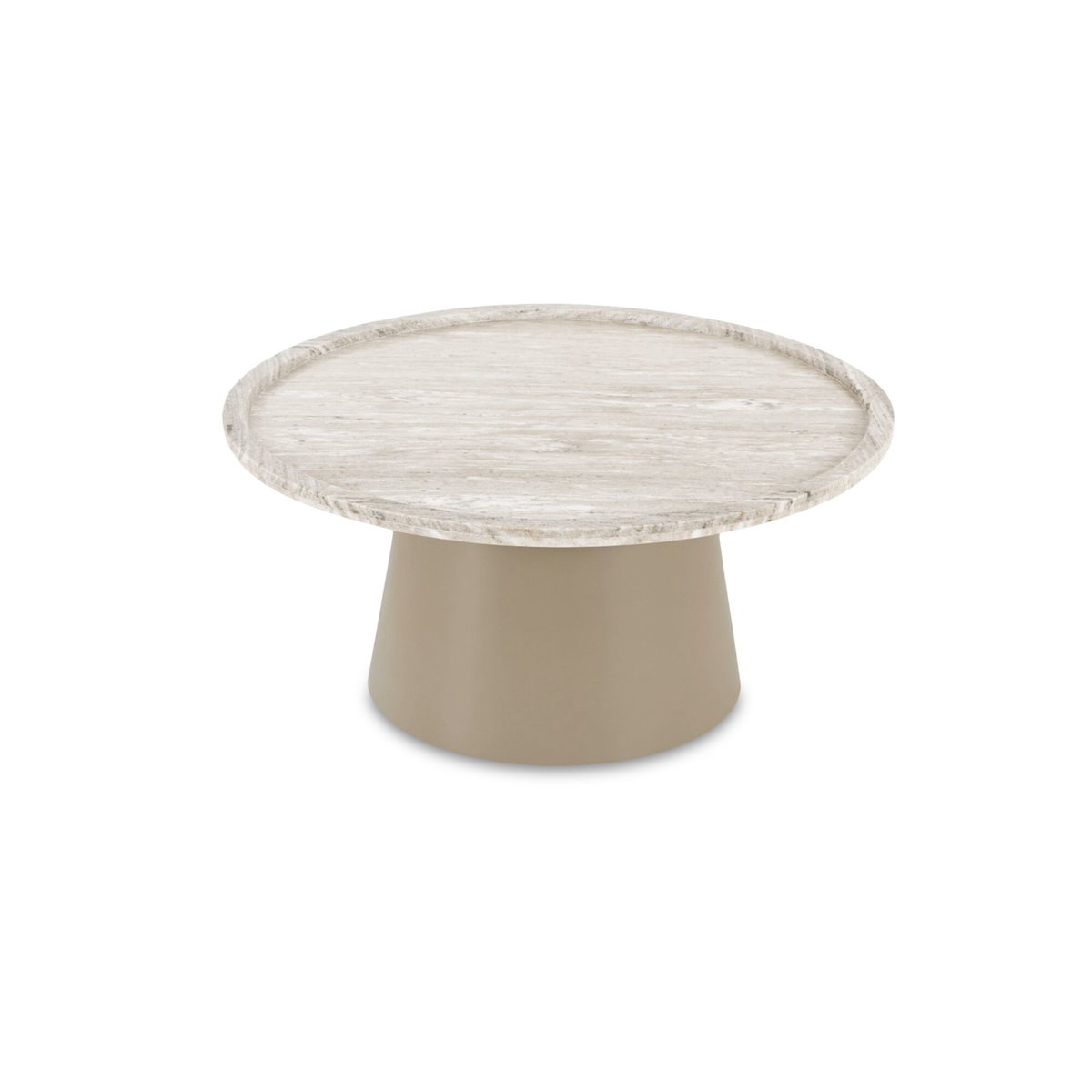 Kimberley Coffee Table White Marble, by Moe's Home, 34" width x 16" height x 34" depth View 2
