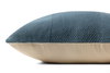 Loloi Blue Pillow, Decorative Pillow, 22" length x 22" width thumbnail 2