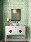 Boxwood Garden Green Wallpaper, by York Wall, 27' length x 2'3" width x 0.02" depth thumbnail 3