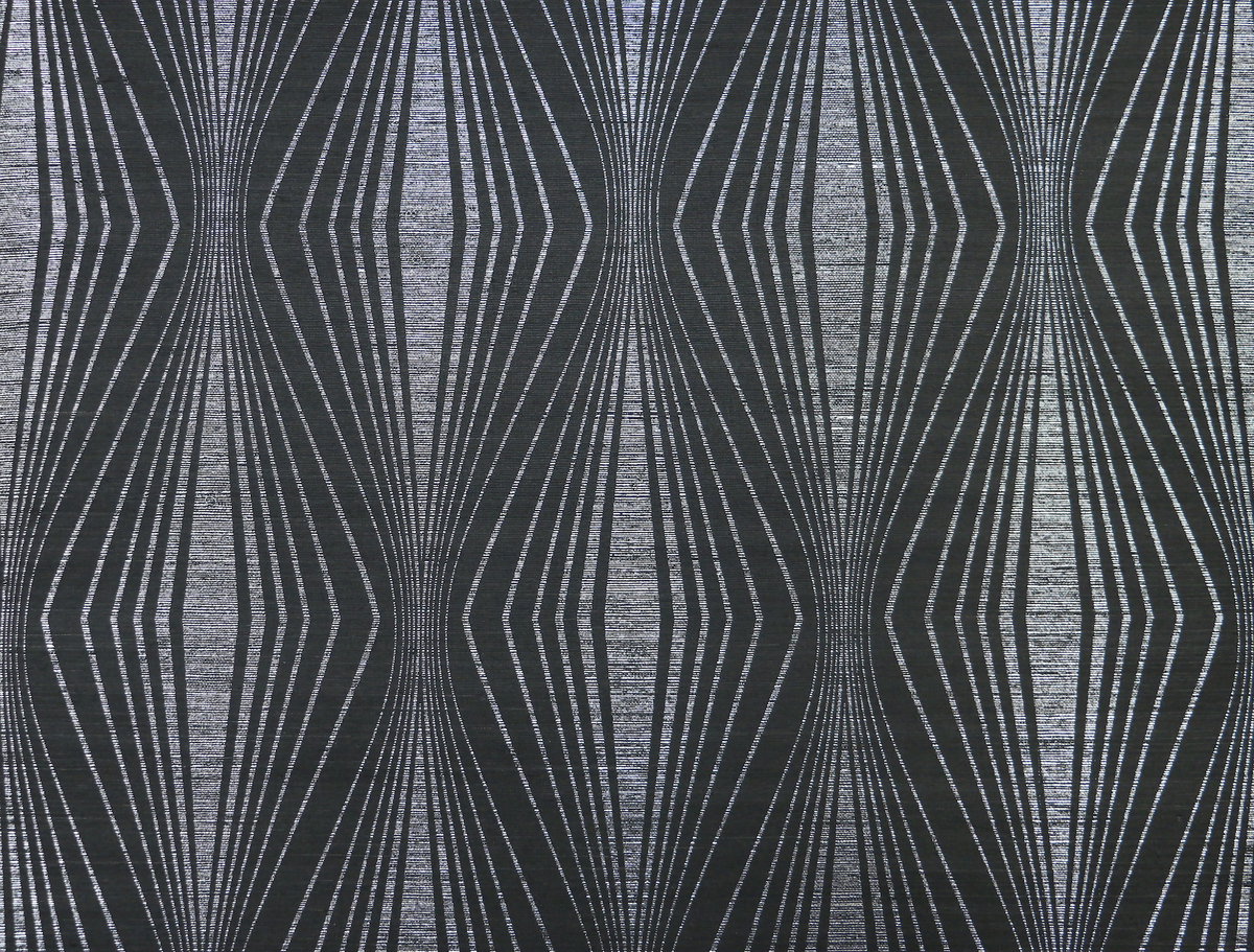 Radiant Silver & Black Wallpaper, by York Wall, 24' length x 3' width x 0.02" depth