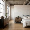 Alvin  Wood with Metal Framing Accent Cabinet, Cabinets & Chest by Mercana, 34.5" length x 21.5" width x 30" height thumbnail 2