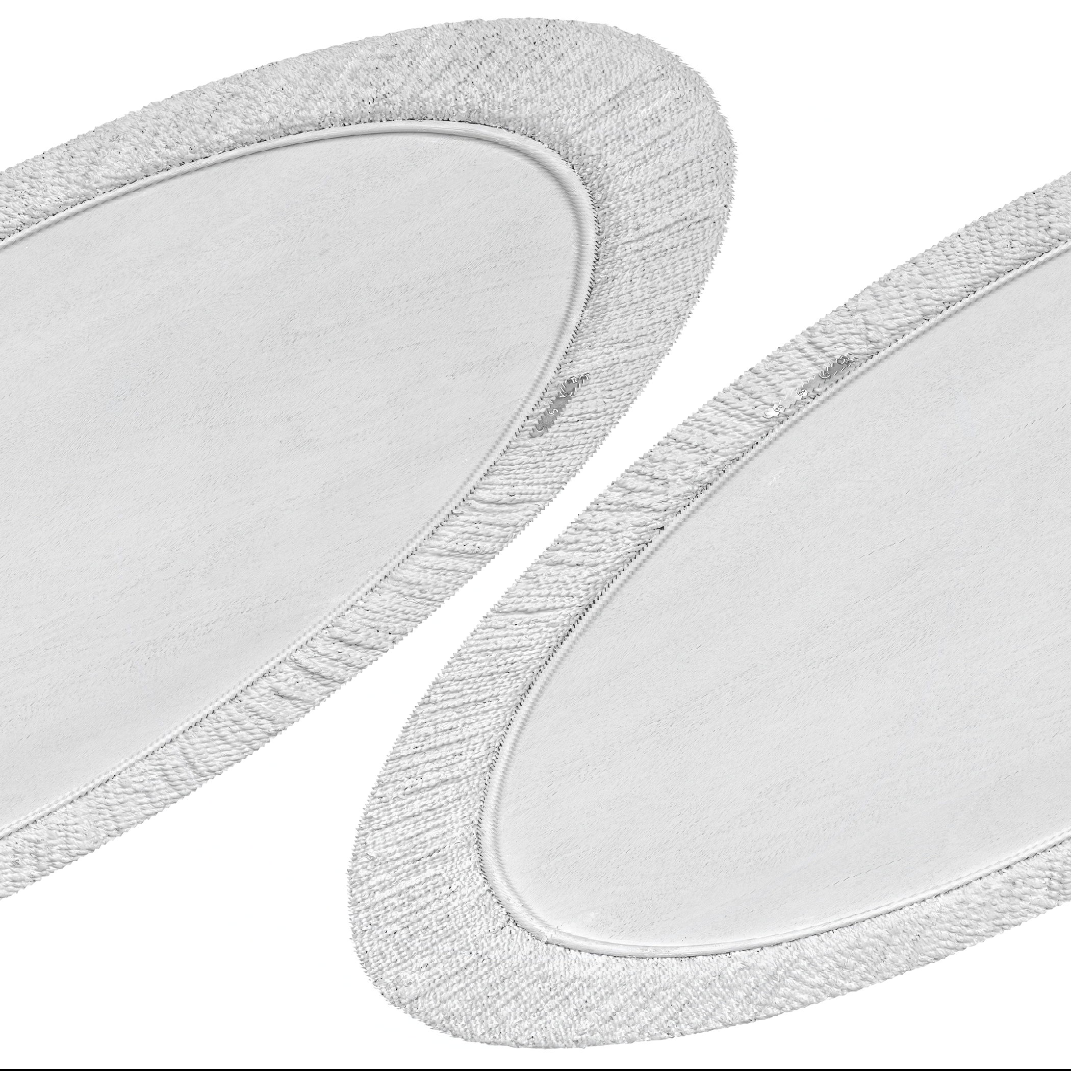 Mariner White Round Mirror, by Uttermost, 47" width x 47" height x 3.38" depth View 7