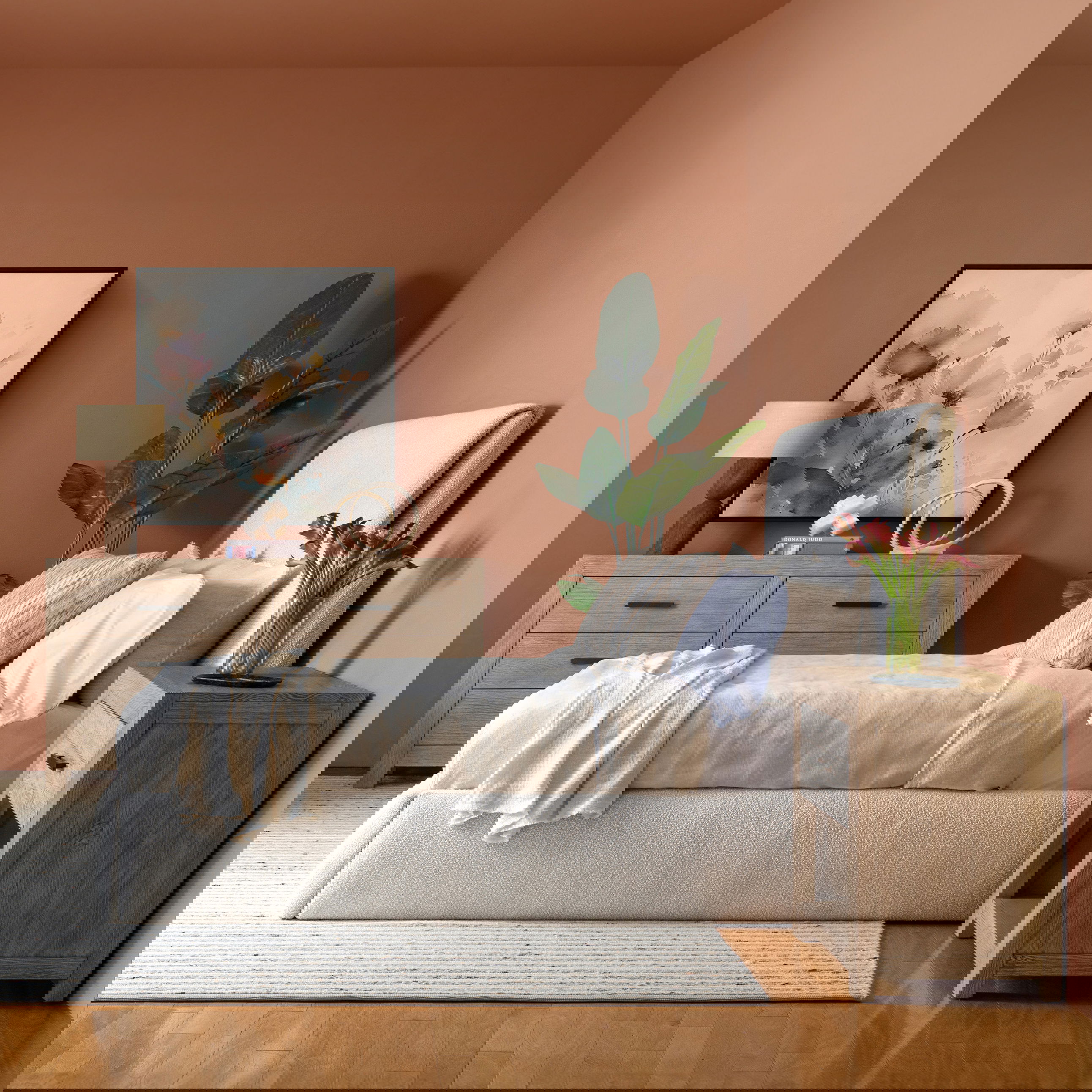 Zully Bed Queen Taupe large image 