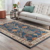 Poeme Hand-Woven Tufted Wool Dark Blue Area Rug thumbnail 5