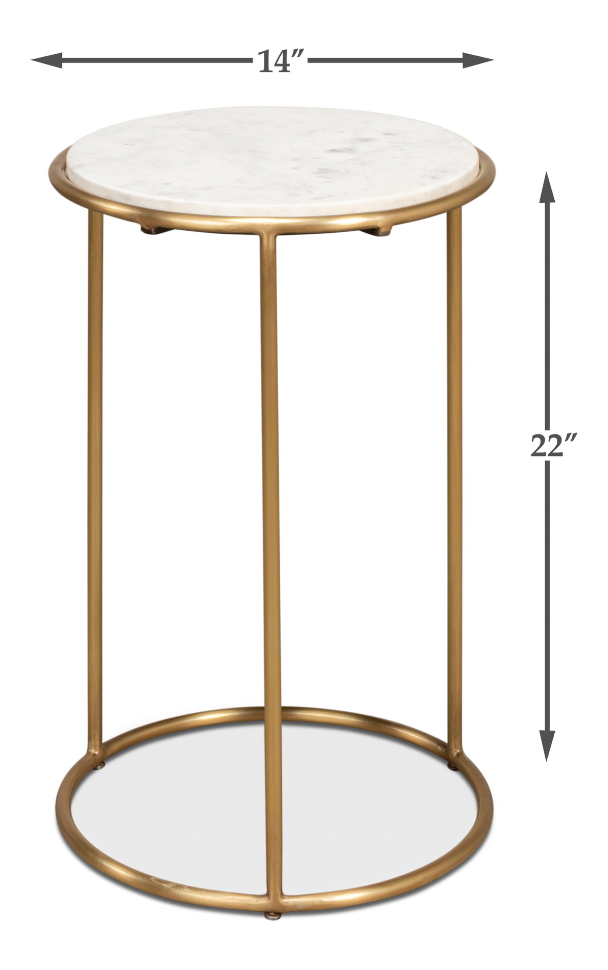 Side Table, by Sarreid, 1'2" length x 1'2" width x 1'10" height View 14