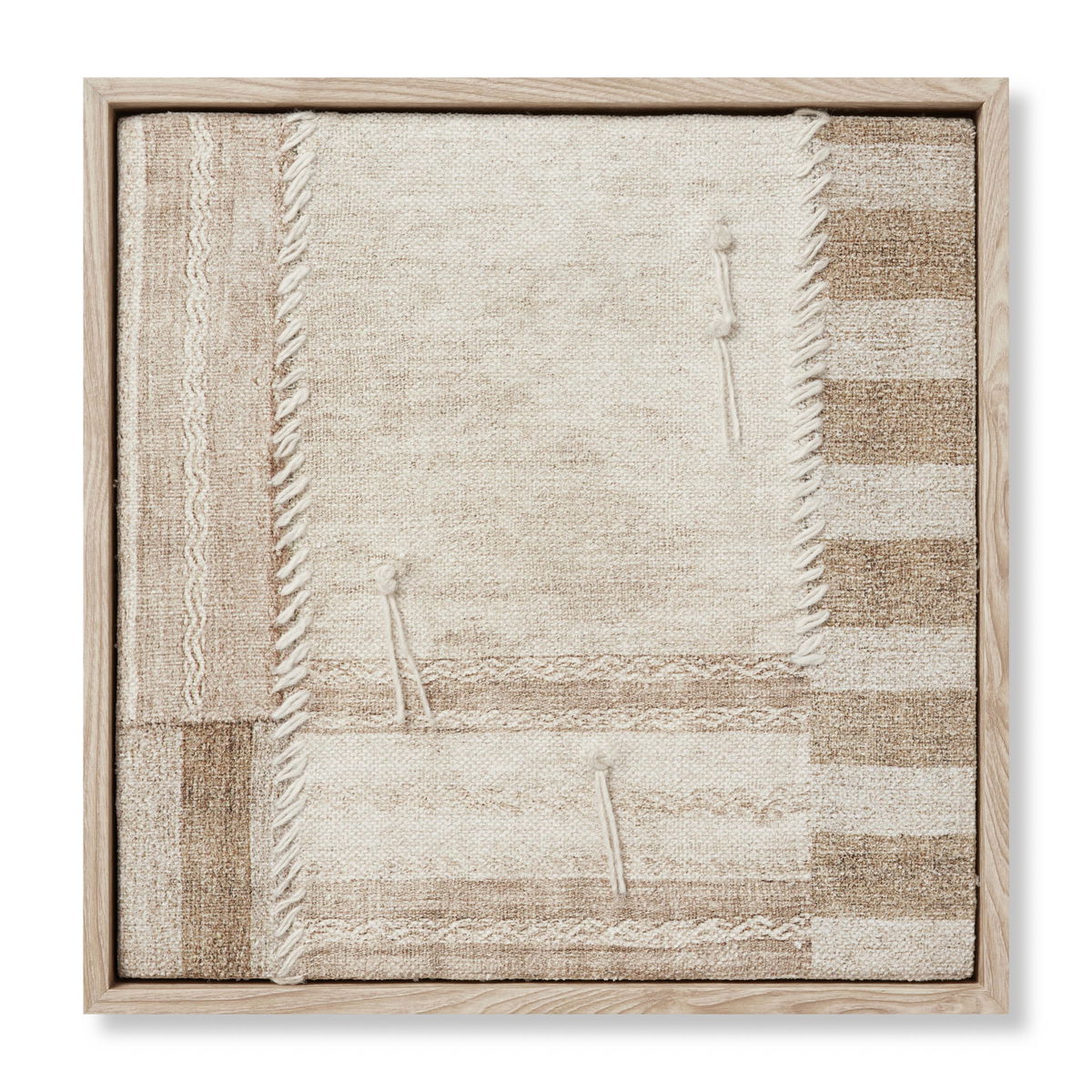 Loloi Patchwork A Wall Art, Wall Hanging, 17" length x 17" width View 1