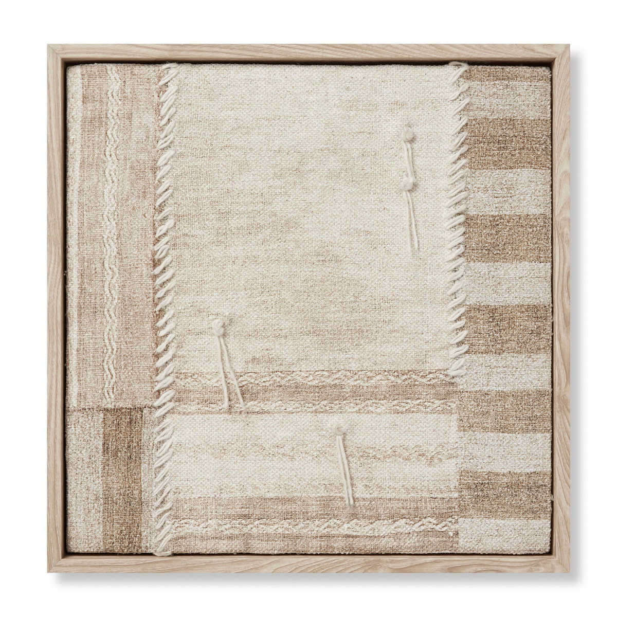 Loloi Patchwork A Wall Art, Wall Hanging, 17" length x 17" width View 1