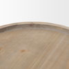 Virve Round Light Brown Wood with Gray Wash Wooden Trays thumbnail 5