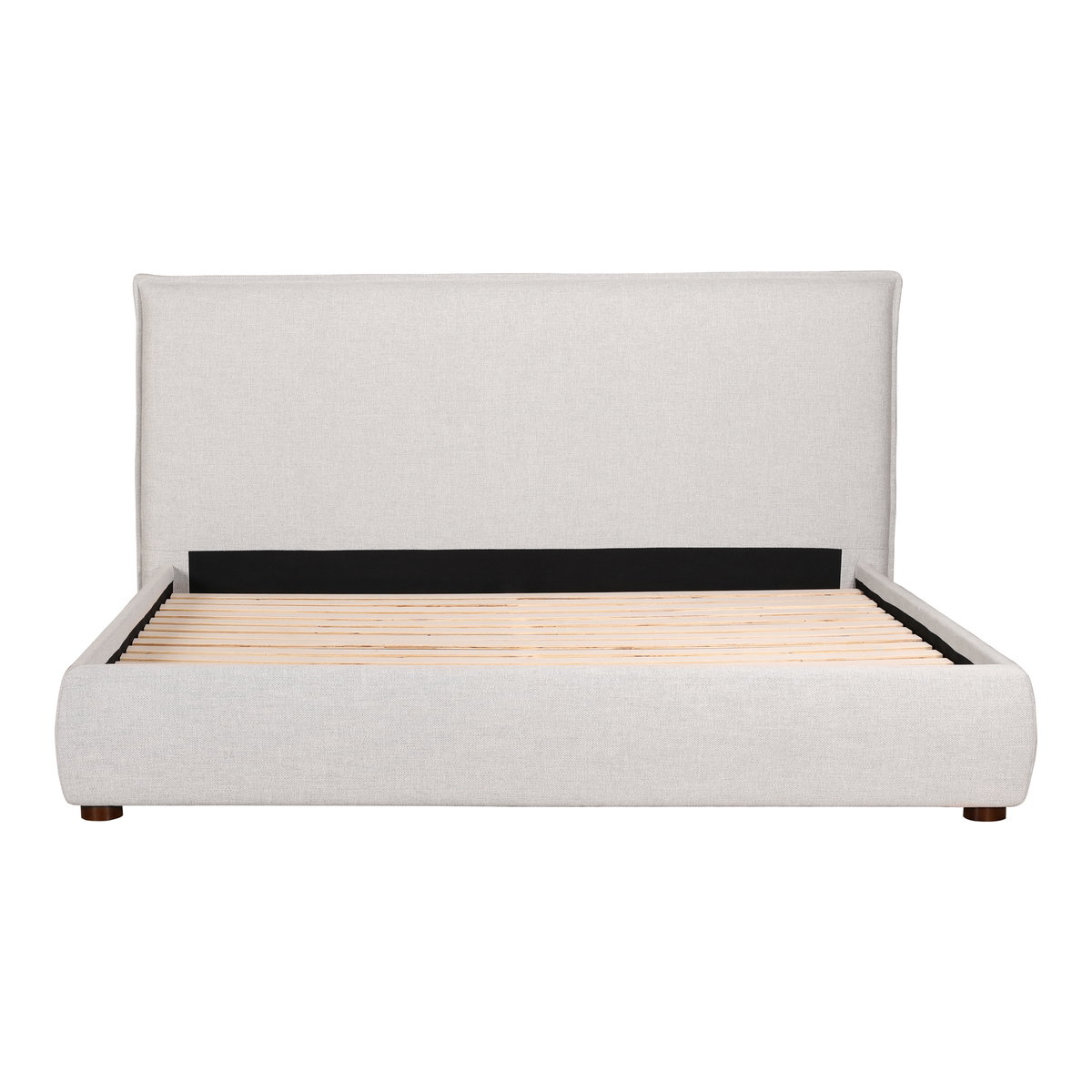 Luzon King Bed Light Grey, by Moe's Home, 85.5" width x 45.5" height x 88.5" depth View 2