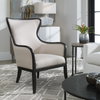 Sandy Wing Back Armchair, Accent Chair by Uttermost, 29" width x 41" height x 30" depth thumbnail 2
