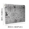 Marvels Heroes Schematics Grey & Black Wallpaper, by York Wall, 33' length x 1'8.5" width x 0.02" depth thumbnail 3