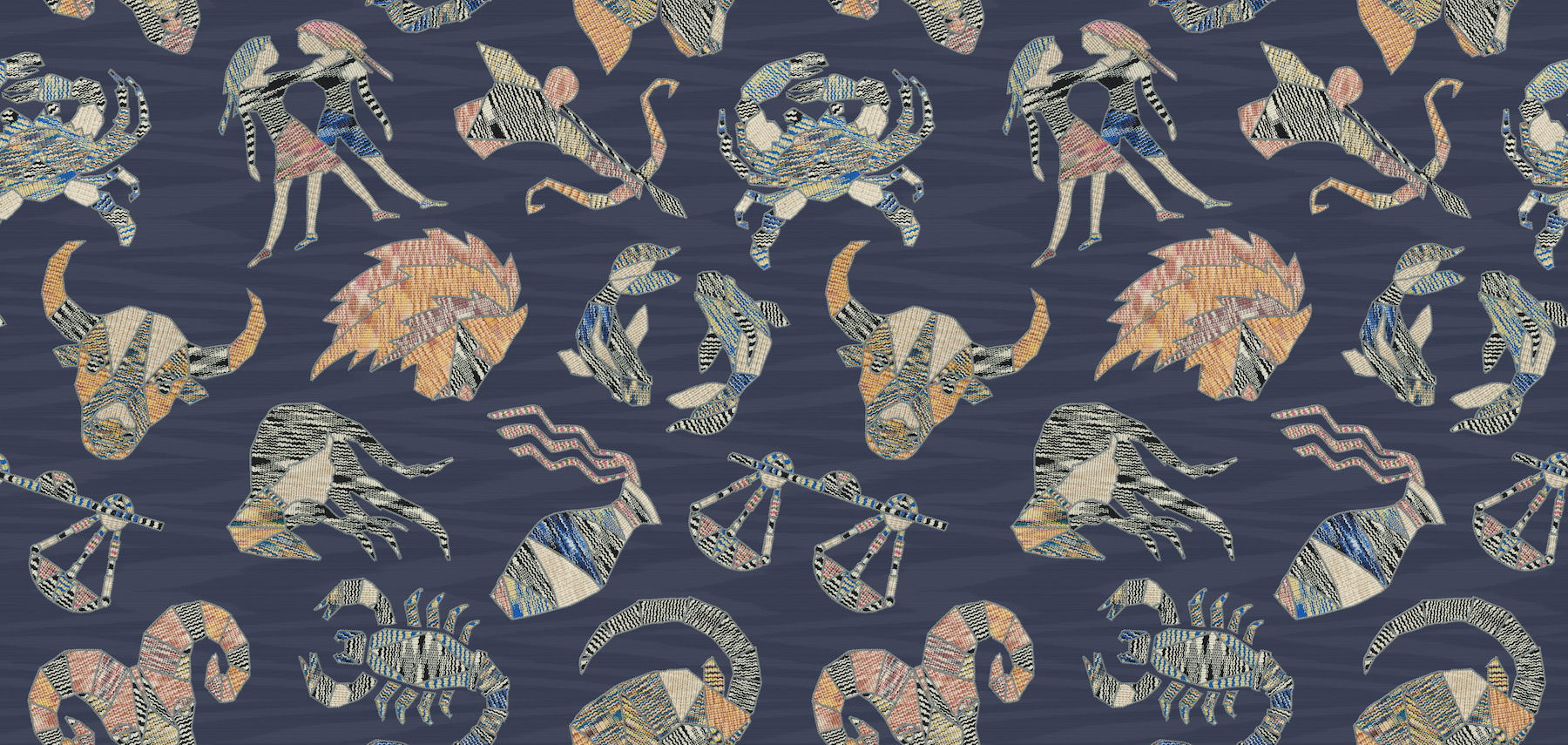 Constellations Blue Wallpaper large image 