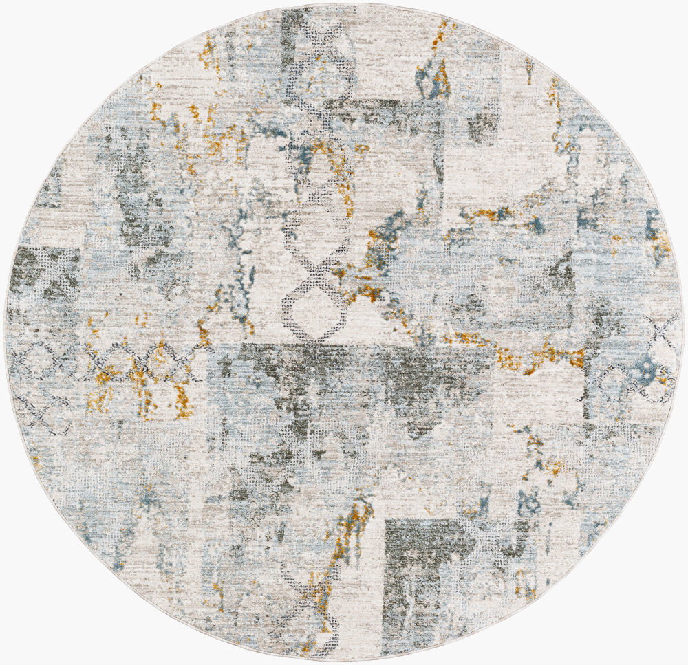 Dresden Machine Woven Rug, by Surya, 5'2.99" length x 5'2.99" width