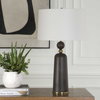 McQuinn Dark Walnut Table Lamp, by Uttermost, 1'6" width x 2'6.5" height x 1'6" depth thumbnail 4