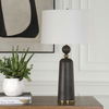 McQuinn Dark Walnut Table Lamp, by Uttermost, 18" width x 30.5" height x 18" depth thumbnail 4
