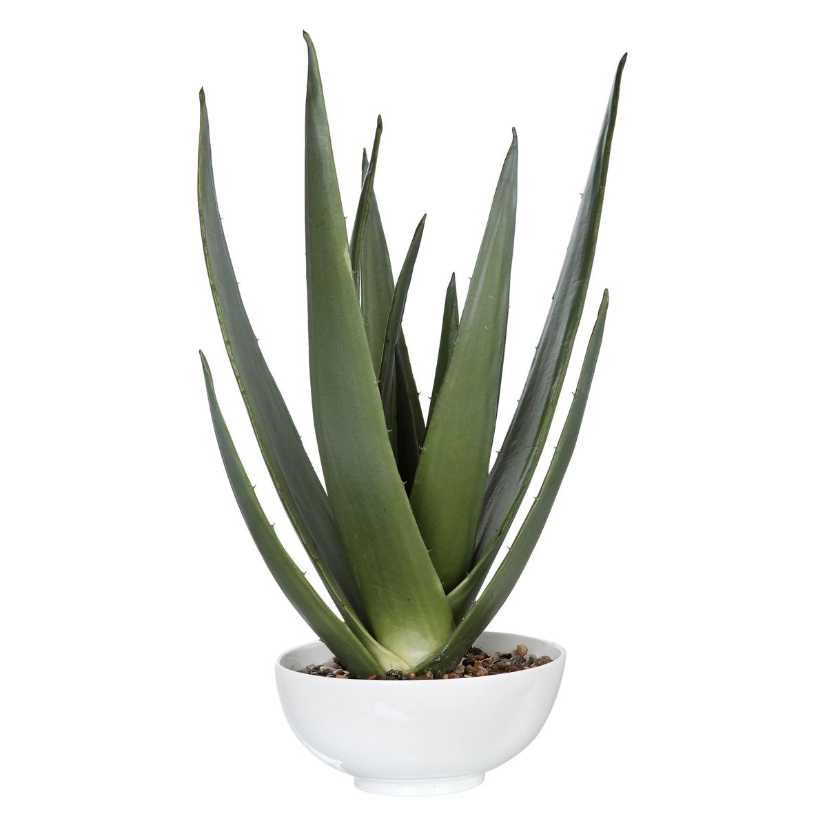 Evarado Aloe Planter, Artificial Plants & Flower by Uttermost, 16.75" width x 28.25" height x 16.75" depth View 1