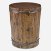 Ceylon Wine Barrel Side Table, Furniture by Uttermost, 19" width x 24" height x 19" depth thumbnail 1