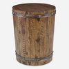 Ceylon Wine Barrel Side Table, Side & End Table by Uttermost, 19" width x 24" height x 19" depth thumbnail 1