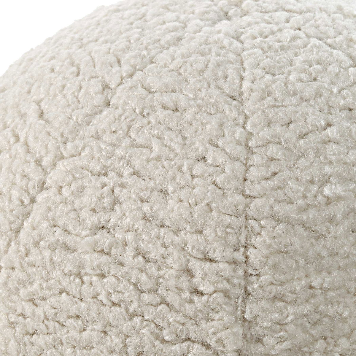 Capra Ball Sheepskin Pillows Set/2, Decorative Pillow by Uttermost, 11" width x 11" height x 11" depth View 3