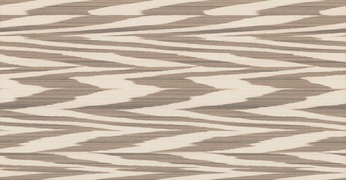 Flamed Zigzag Brown & Cream Wallpaper