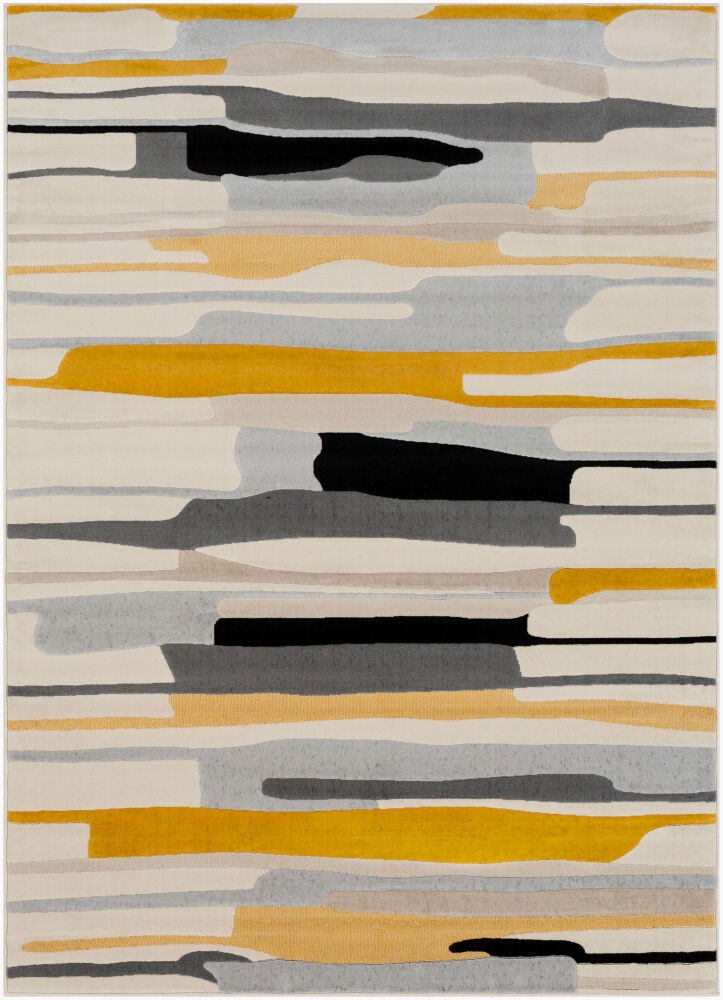 City Machine Woven Rug, by Surya, 7'2.61" length x 5'2.99" width