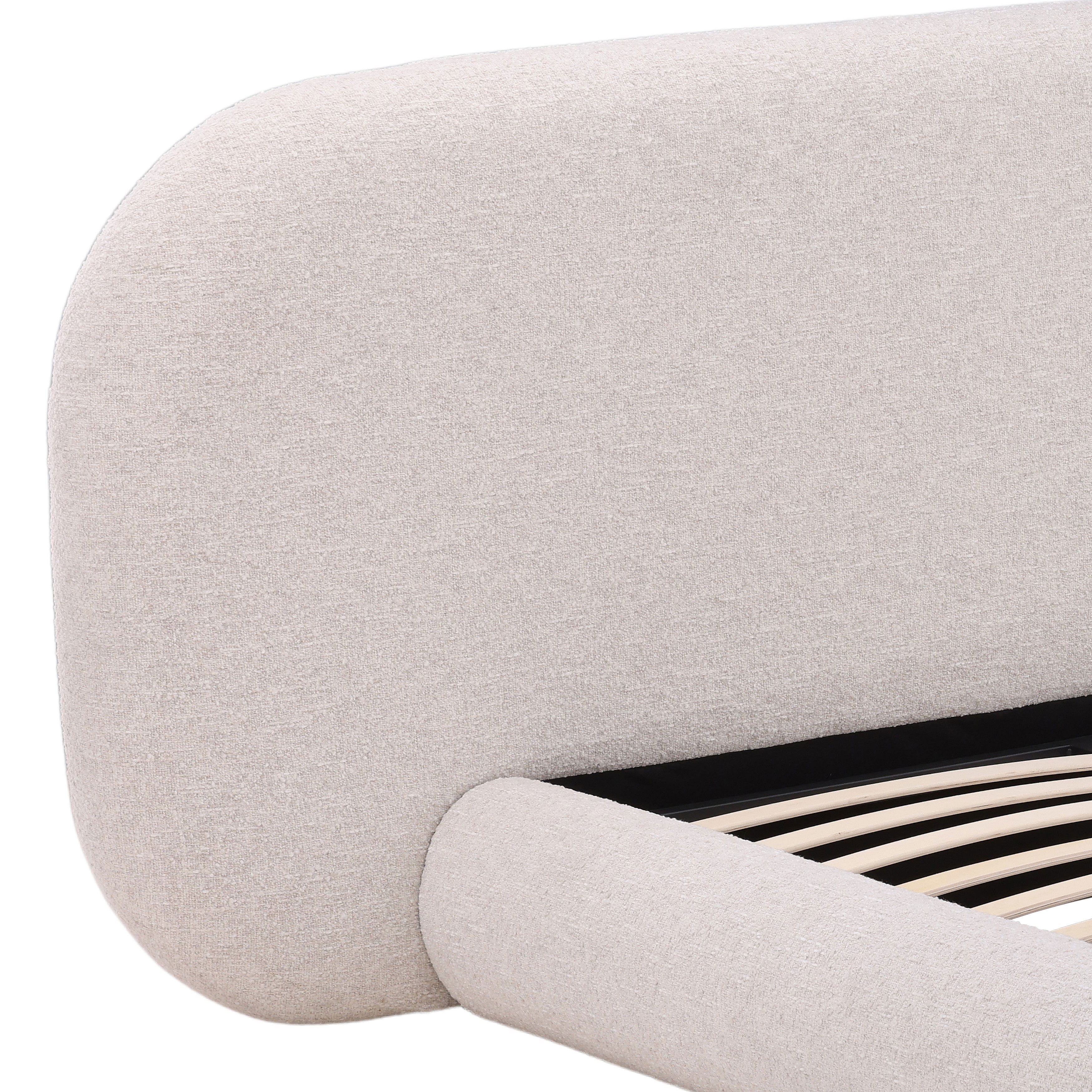 Ringo Bed Queen Cream large image 