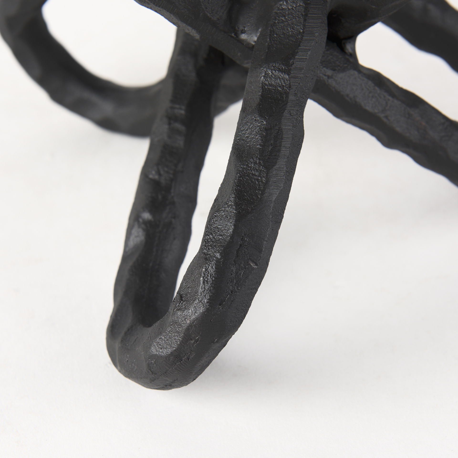 Wilhelm II (Large) 10L x 10W Black Metal Link Decor Object, Decorative Object by Mercana, 10.14" length x 10.14" width x 10.14" height View 11