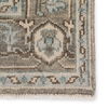 Winter Hand-Knotted Medallion Gray/ Blue Area Rug (7'9'X9'9') thumbnail 5