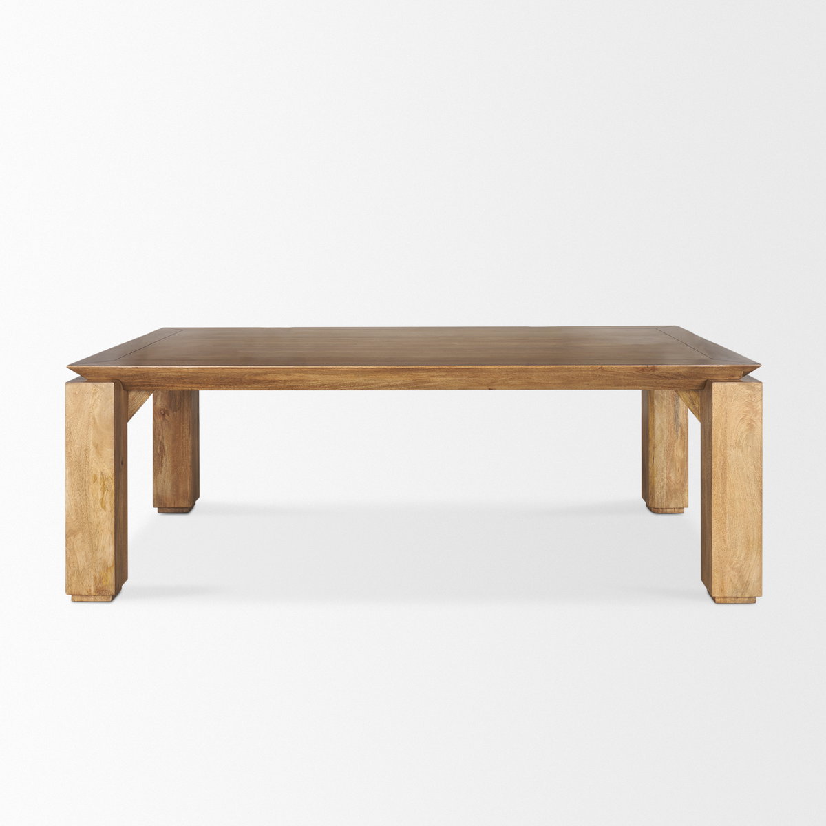 Sapphira 84'L x 42'W Rectangular Dining Table | Modern | Med Brown Wood | Seats 8, by Mercana, 84" length x 42" width x 30" height View 4