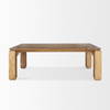 Sapphira 84'L x 42'W Rectangular Dining Table | Modern | Med Brown Wood | Seats 8, by Mercana, 84" length x 42" width x 30" height thumbnail 4