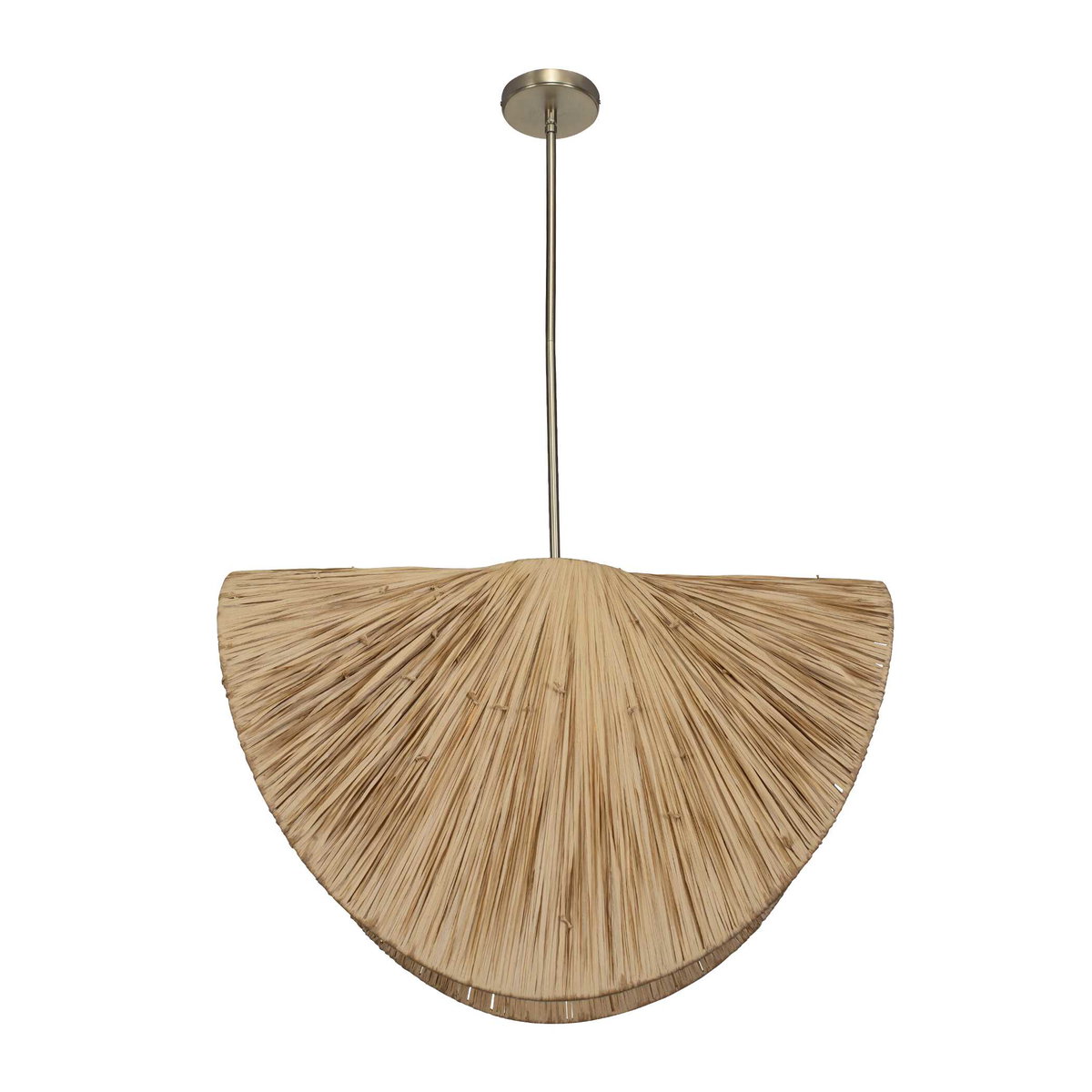 Bend 1 Light Raffia Pendant, Mini Light Pendant by Uttermost, 28.75" width x 19" height x 28.75" diameter x 15" depth View 8