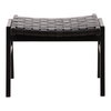 Luisa Ottoman Black, by Dovetail, 24.2" width x 18" height x 20" depth thumbnail 2