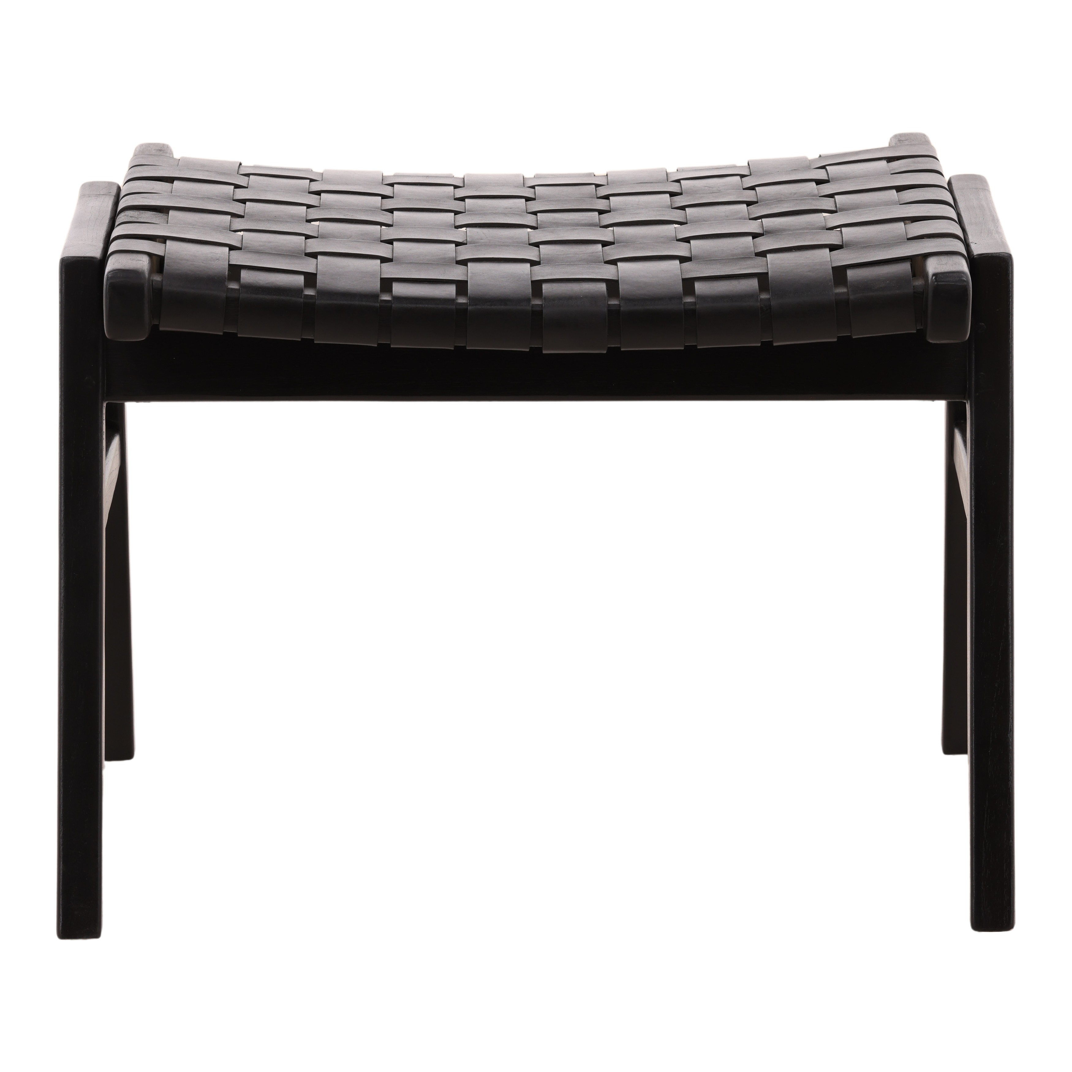 Luisa Ottoman Black, by Dovetail, 24.69" width x 17.71" height x 19.5" depth View 2