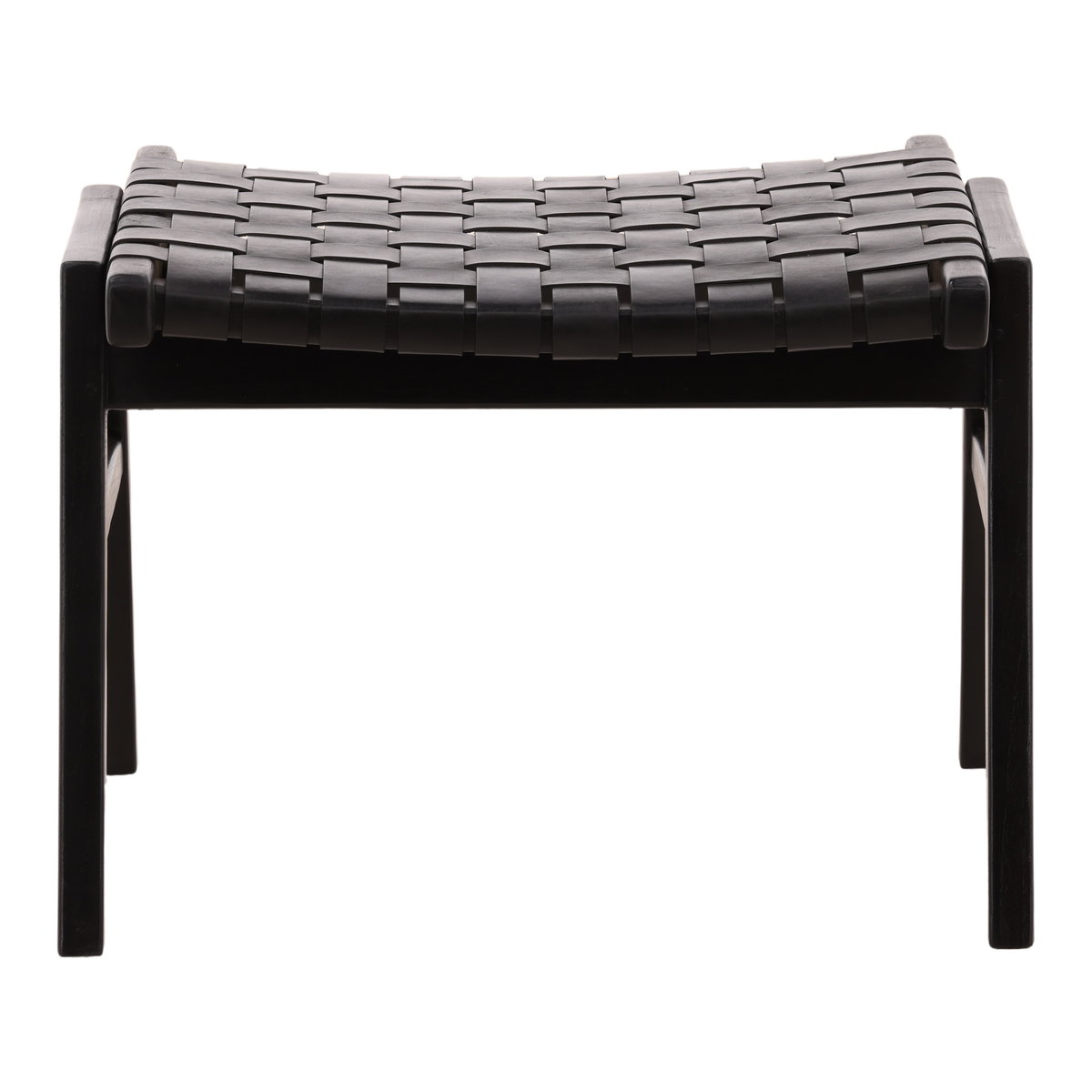 Luisa Ottoman Black, by Dovetail, 24.69" width x 17.71" height x 19.5" depth View 2