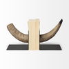 Nickerson (Set of 2) 6L x 7W Bull Horn Bookends thumbnail 2