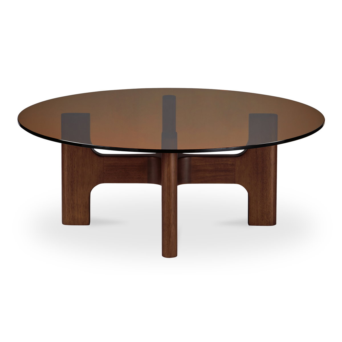 Luke Coffee Table Amber, by Moe's Home, 42" width x 16" height x 42" depth View 3