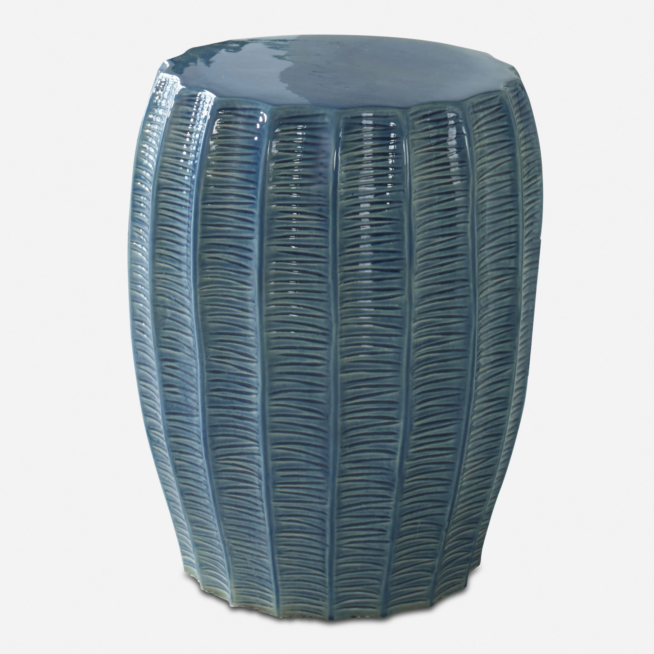 Harbor Aque Blue Garden Stool large image 