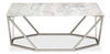 Trapezoid Coffee Table, Marble Top thumbnail 1