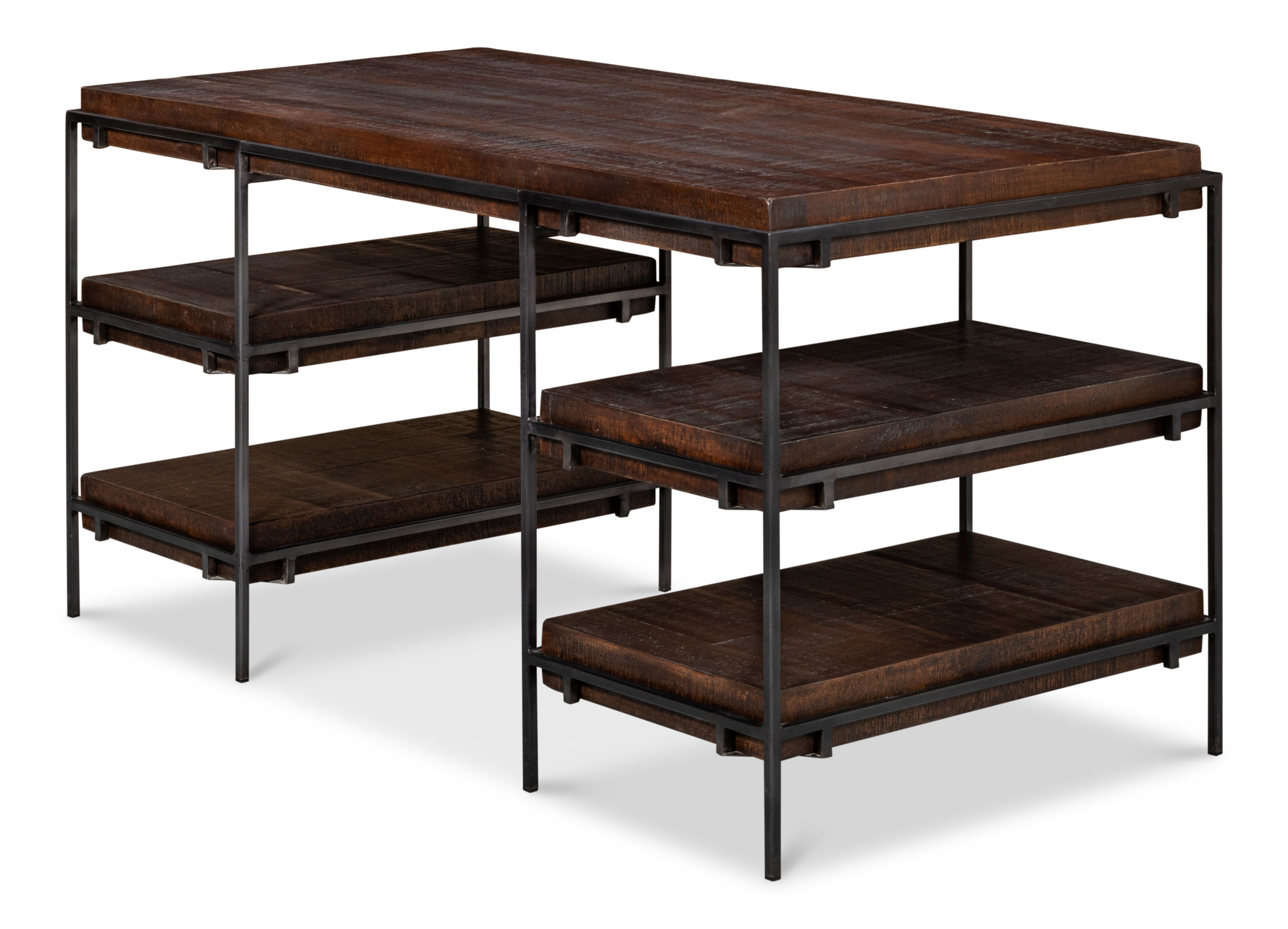 Ernest Desk, by Sarreid, 60" length x 30" width x 30" height View 9